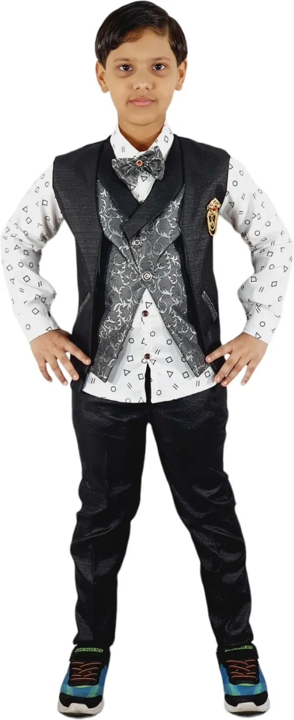 Black_Cotton_Blazer_Shirt_Trouser_Set_For_Kids