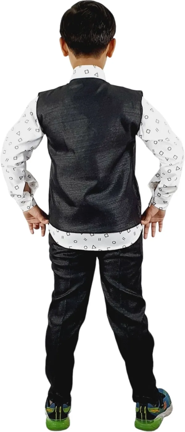 Black_Cotton_Blazer_Shirt_Trouser_Set_For_Kids