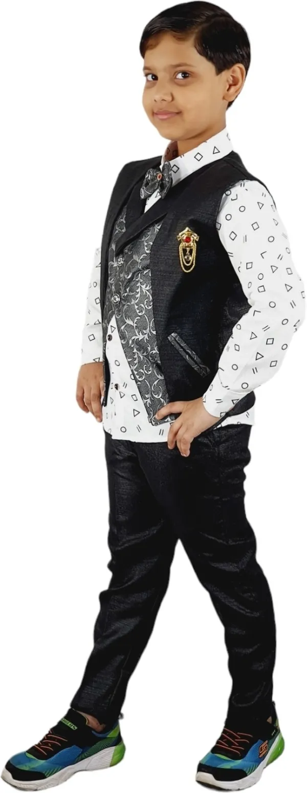 Black_Cotton_Blazer_Shirt_Trouser_Set_For_Kids
