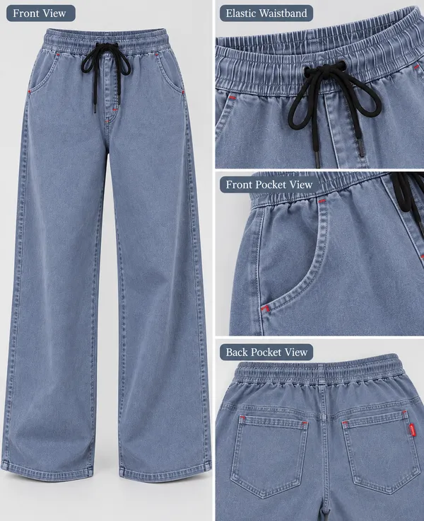 Women’s_Black_Wide-Leg_Baggy_Jeans_|_Elastic_Waist_Drawstring_|_Loose_Fit_Casual_Denim_Pants