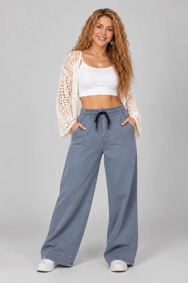 Women’s_Black_Wide-Leg_Baggy_Jeans_|_Elastic_Waist_Drawstring_|_Loose_Fit_Casual_Denim_Pants