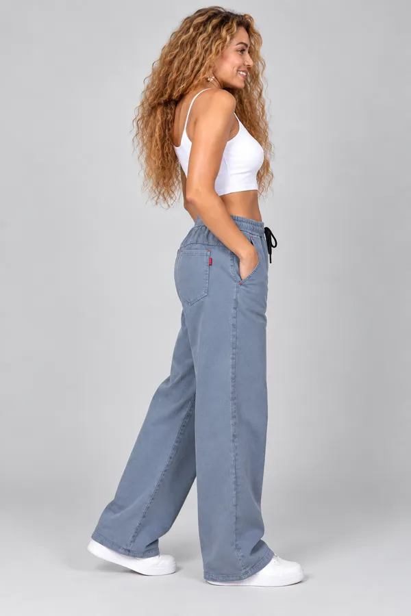 Women’s_Black_Wide-Leg_Baggy_Jeans_|_Elastic_Waist_Drawstring_|_Loose_Fit_Casual_Denim_Pants