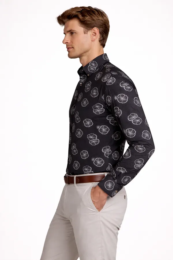 Men�s_Cotton_Full_Sleeve_Digital_Printed_Popcorn_Shirt_|_Stylish_Casual_Slim_Fit_Shirt