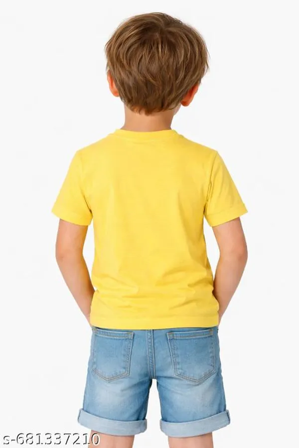 Yellow_Cotton_T-Shirt_For_Kids