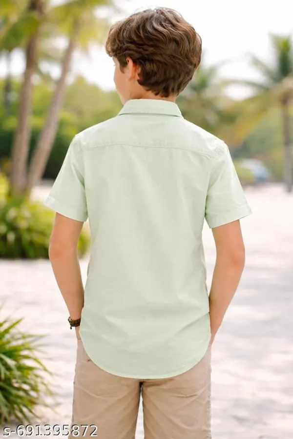Mint_Green_Cotton_Shirt_For_Kids