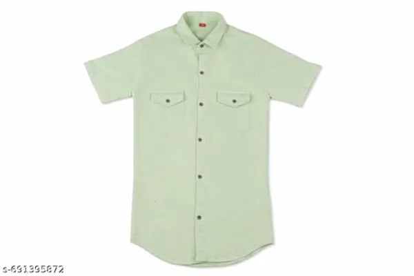 Mint_Green_Cotton_Shirt_For_Kids