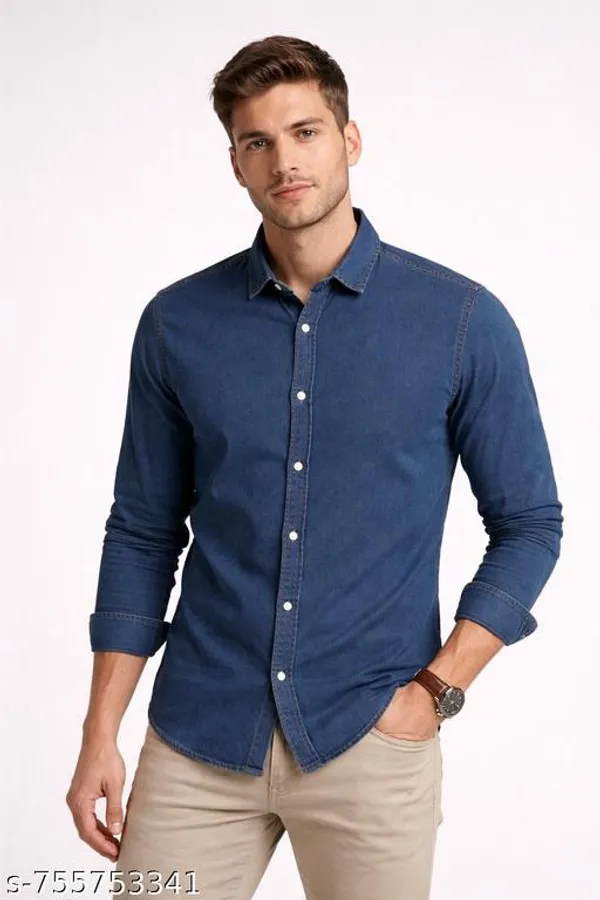 Blue_Denim_Shirt_For_Men