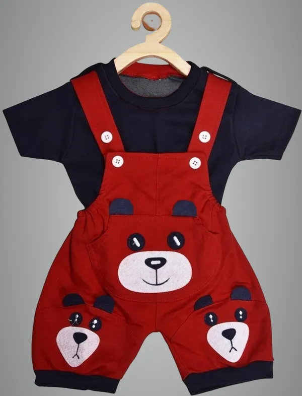 Red_Cotton_Blend_Printed_Casual_Dungaree_For_Baby_Boys_&_Baby_Girls
