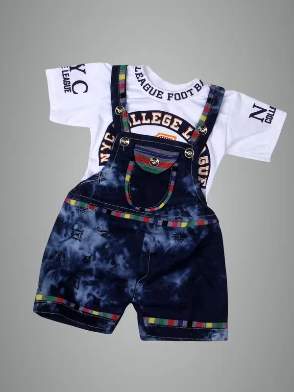 White_Denim_Printed_Casual_Dungaree_For_Baby_Boys_&_Baby_Girls