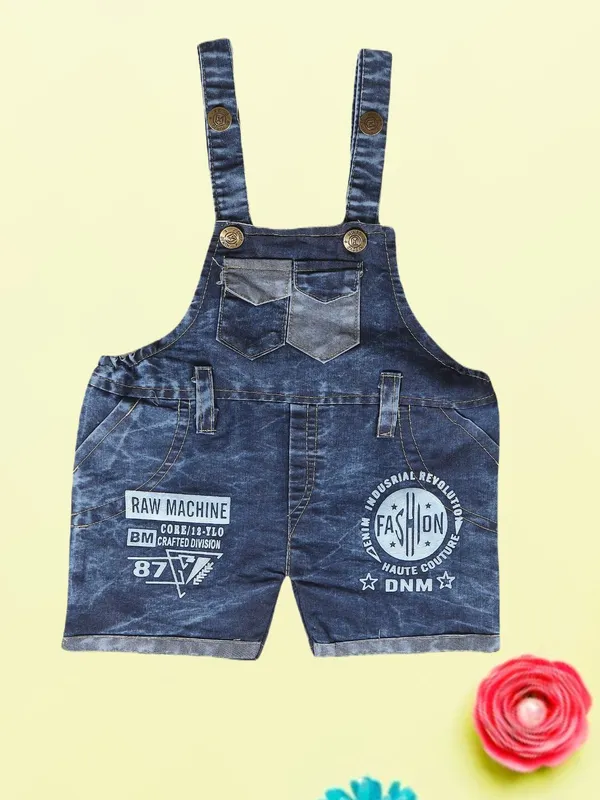 White_Denim_Printed_Casual_Dungaree_For_Baby_Boys_&_Baby_Girls