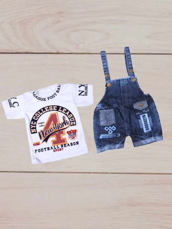 White_Denim_Printed_Casual_Dungaree_For_Baby_Boys_&_Baby_Girls
