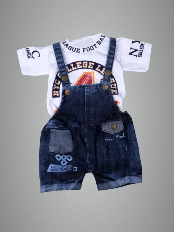 White_Denim_Printed_Casual_Dungaree_For_Baby_Boys_&_Baby_Girls