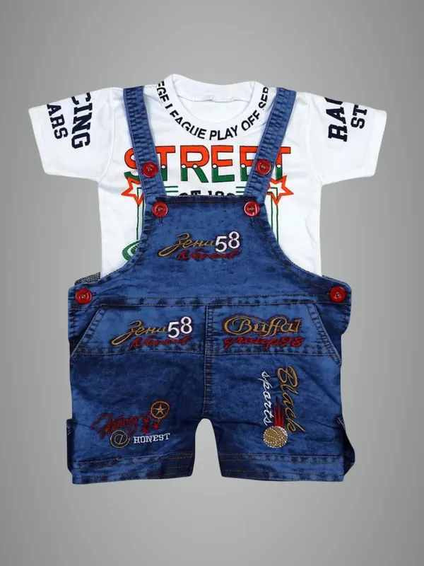 White_Denim_Printed_Casual_Dungaree_For_Baby_Boys_&_Baby_Girls
