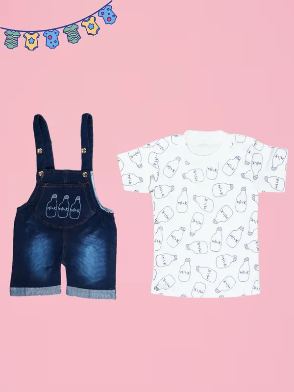 White_Denim_Printed_Casual_Dungaree_For_Baby_Boys_&_Baby_Girls