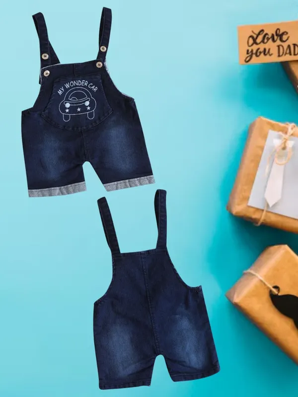 White_Denim_Printed_Casual_Dungaree_For_Baby_Boys_&_Baby_Girls