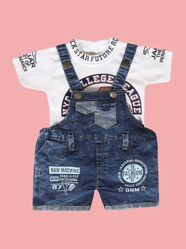 White_Denim_Printed_Casual_Dungaree_For_Baby_Boys_&_Baby_Girls