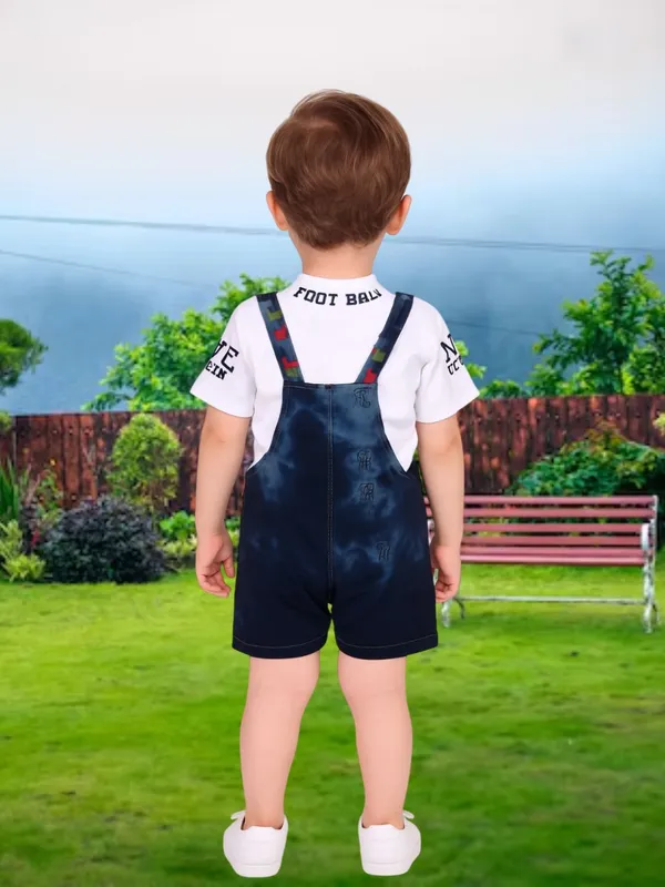 White_Denim_Printed_Casual_Dungaree_For_Boys