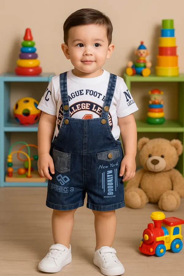 White_Denim_Printed_Casual_Dungaree_For_Baby_Boys_&_Baby_Girls