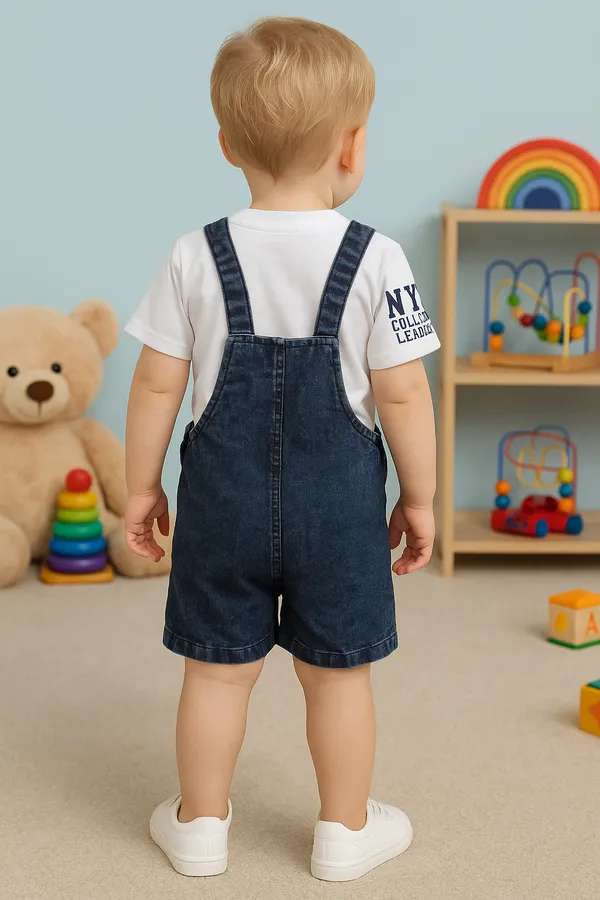 White_Denim_Printed_Casual_Dungaree_For_Baby_Boys_&_Baby_Girls