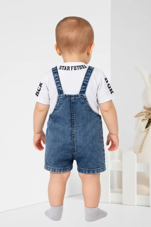 White_Denim_Printed_Dungaree_For_Baby_Boys_&_Baby_Girls