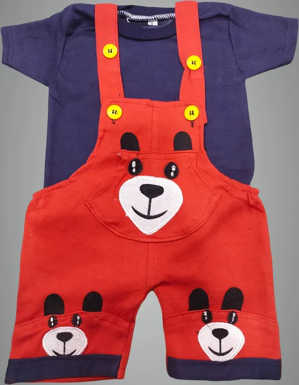 Red_Cotton_Blend_Printed_Casual_Dungaree_For_Baby_Boys_&_Baby_Girls