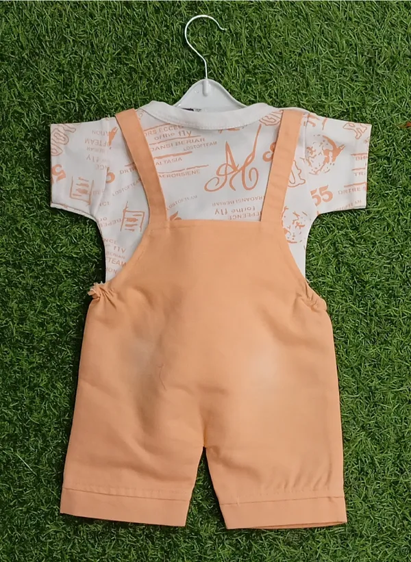 Orange_Cotton_Blend_Printed_Dungaree_For_Baby_Boys_&_Baby_Girls