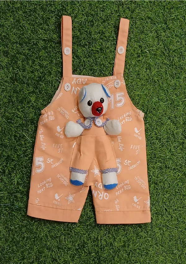 Orange_Cotton_Blend_Printed_Dungaree_For_Baby_Boys_&_Baby_Girls