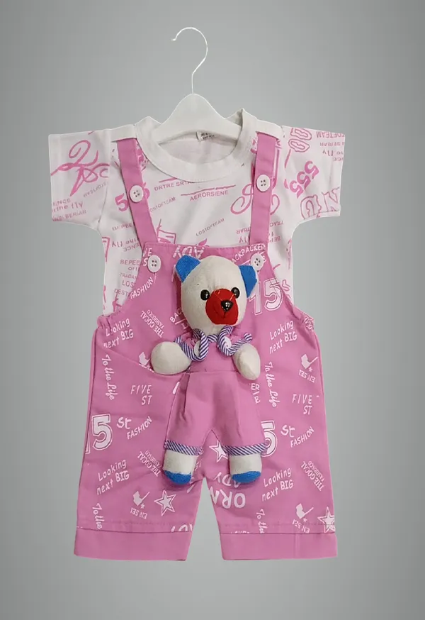 Pink_Cotton_Blend_Printed_Dungaree_For_Baby_Boys_&_Baby_Girls