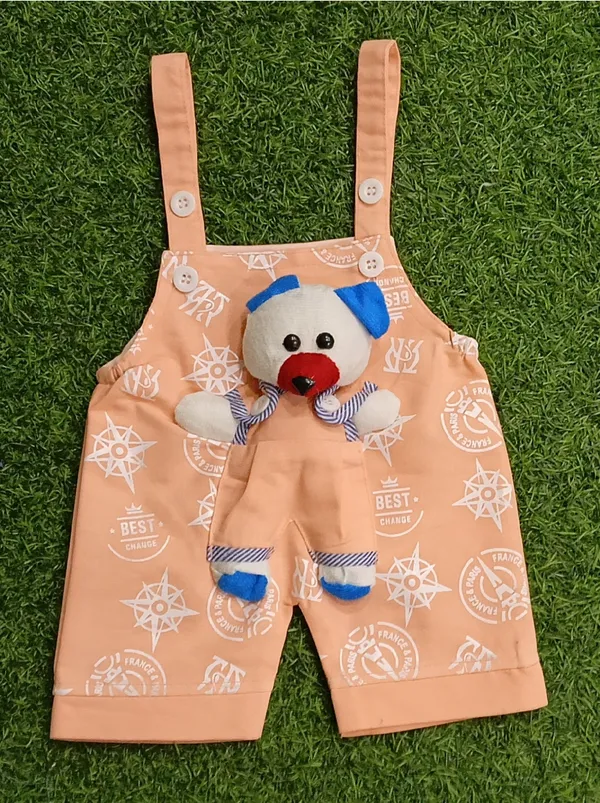 Orange_Cotton_Blend_Printed_Dungaree_For_Baby_Boys_&_Baby_Girls