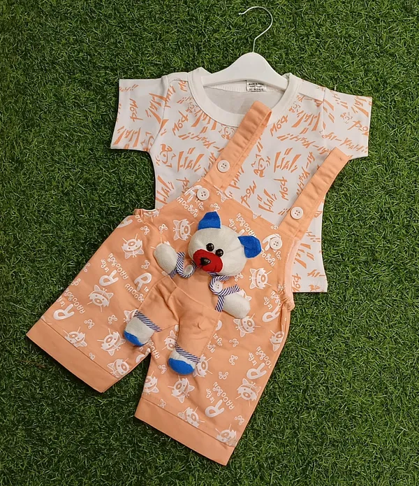 Orange_Cotton_Blend_Printed_Dungaree_For_Baby_Boys_&_Baby_Girls