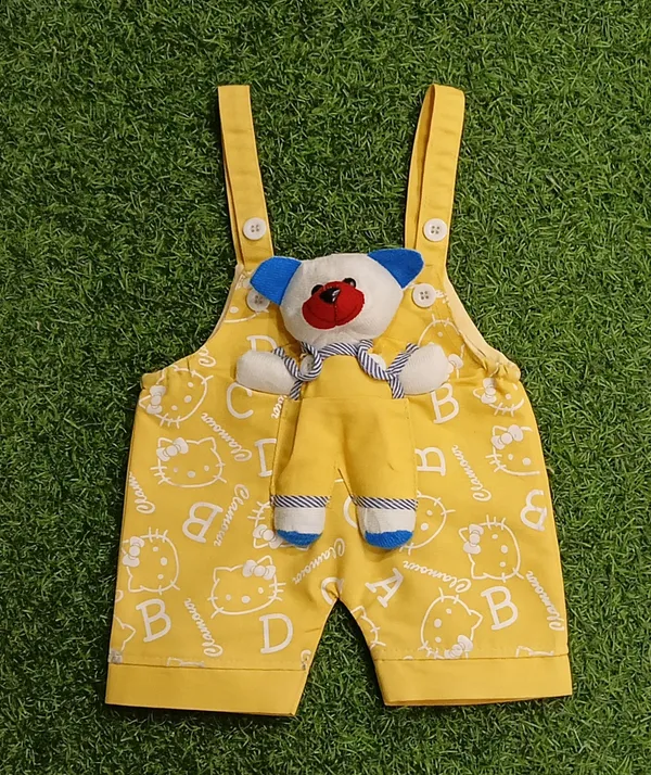 Yellow_Cotton_Blend_Printed_Dungaree_For_Baby_Boys_&_Baby_Girls