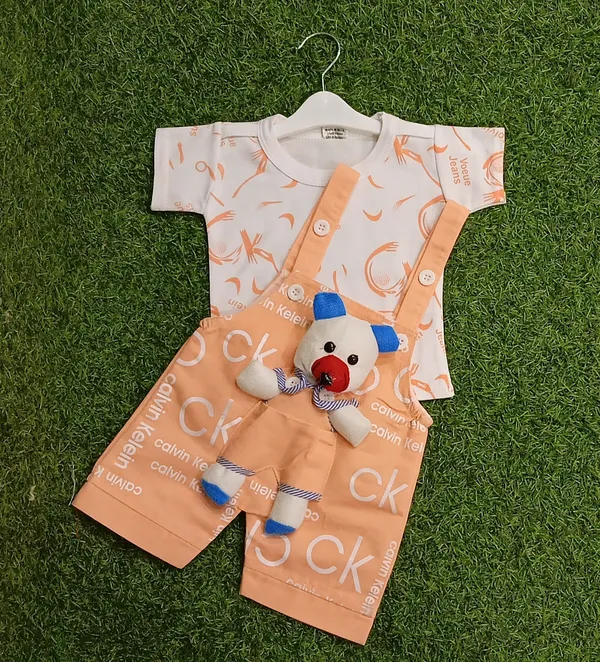 Orange_Cotton_Blend_Printed_Dungaree_For_Baby_Boys_&_Baby_Girls