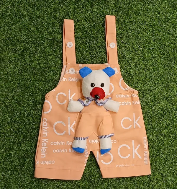 Orange_Cotton_Blend_Printed_Dungaree_For_Baby_Boys_&_Baby_Girls