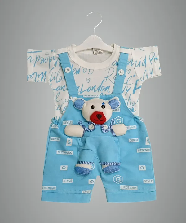 Light_Blue_Cotton_Blend_Printed_Dungaree_For_Baby_Boys_&_Baby_Girls
