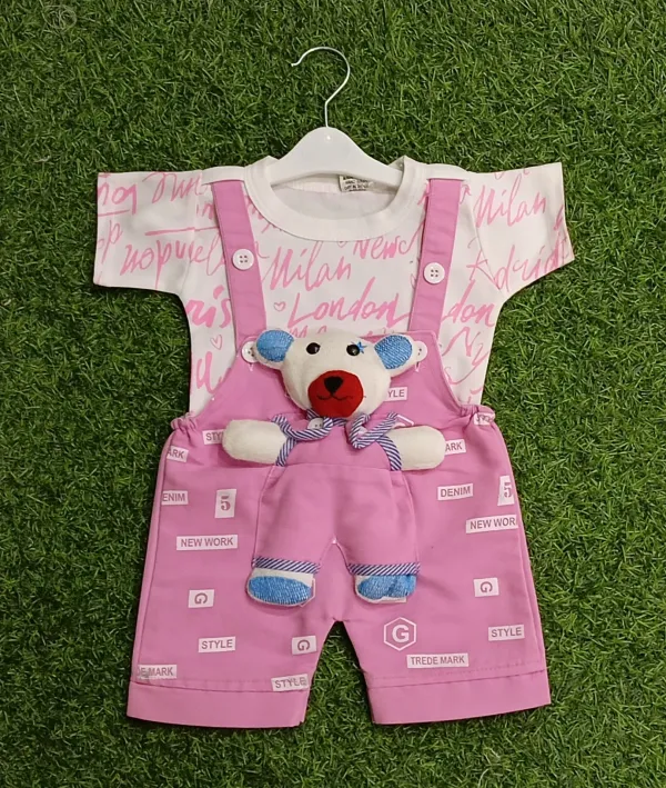 Pink_Cotton_Blend_Printed_Dungaree_For_Baby_Boys_&_Baby_Girls