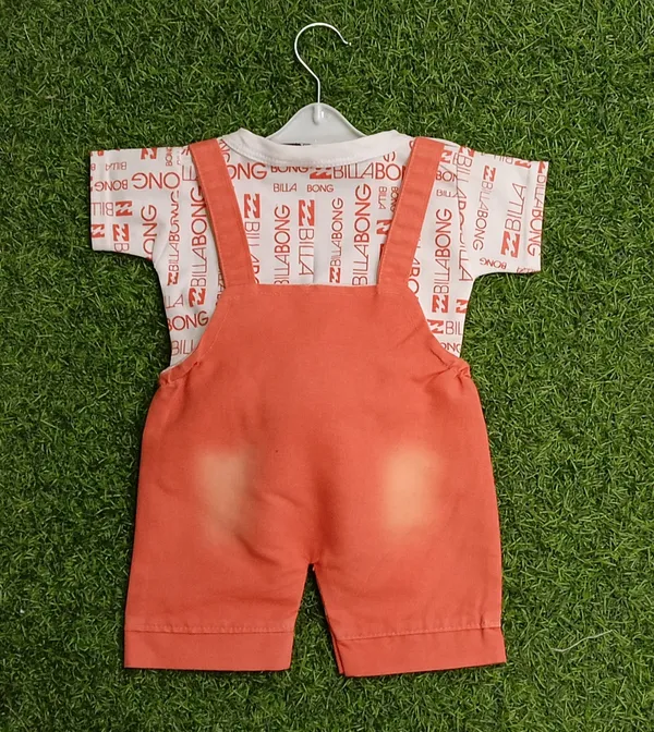 Orange_Cotton_Blend_Printed_Dungaree_For_Baby_Boys_&_Baby_Girls