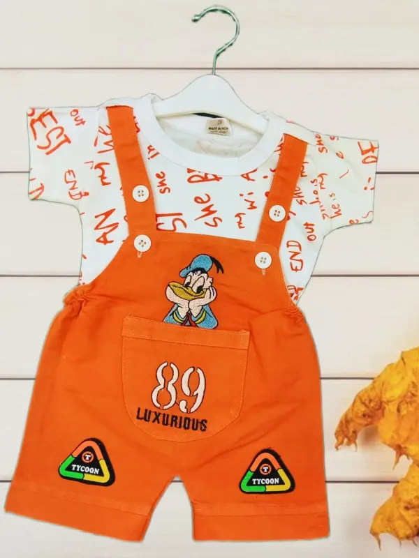 Orange_Cotton_Blend_Printed_Dungaree_For_Baby_Boys_&_Baby_Girls