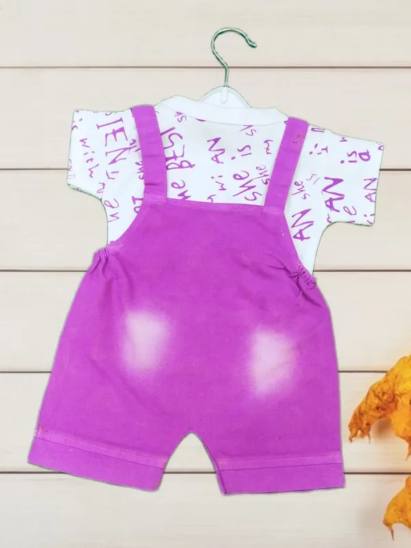 Purple_Cotton_Blend_Printed_Dungaree_For_Baby_Boys_&_Baby_Girls