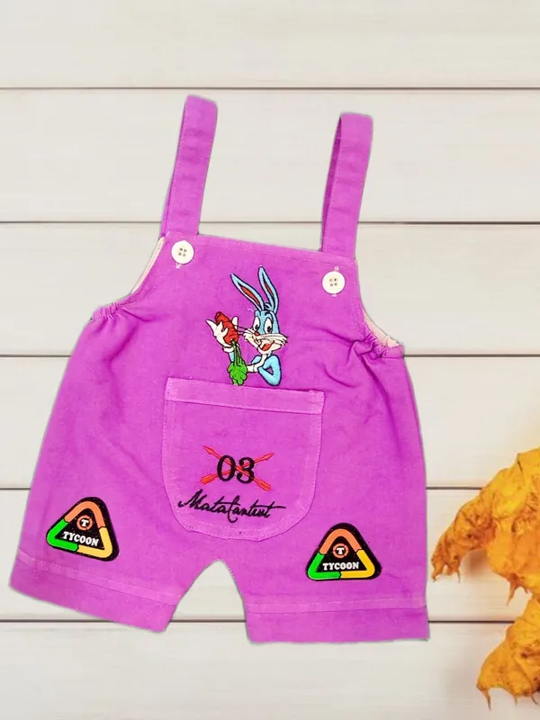 Purple_Cotton_Blend_Printed_Dungaree_For_Baby_Boys_&_Baby_Girls