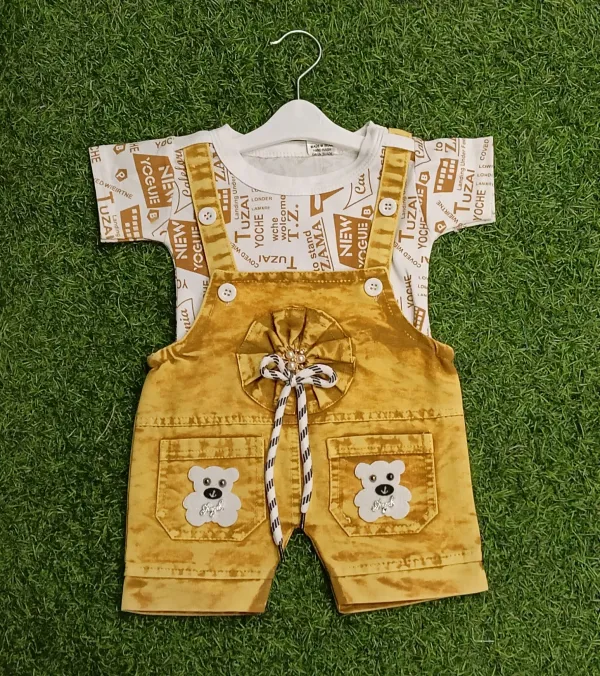 Beige_Denim_Printed_Dungaree_For_Baby_Boys_&_Baby_Girls