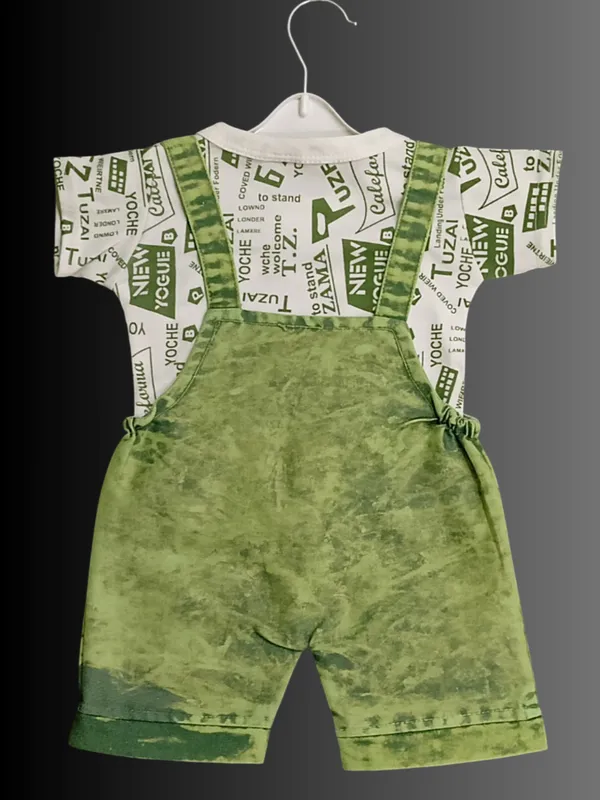 Green_Denim_Printed_Dungaree_For_Baby_Boys_&_Baby_Girls