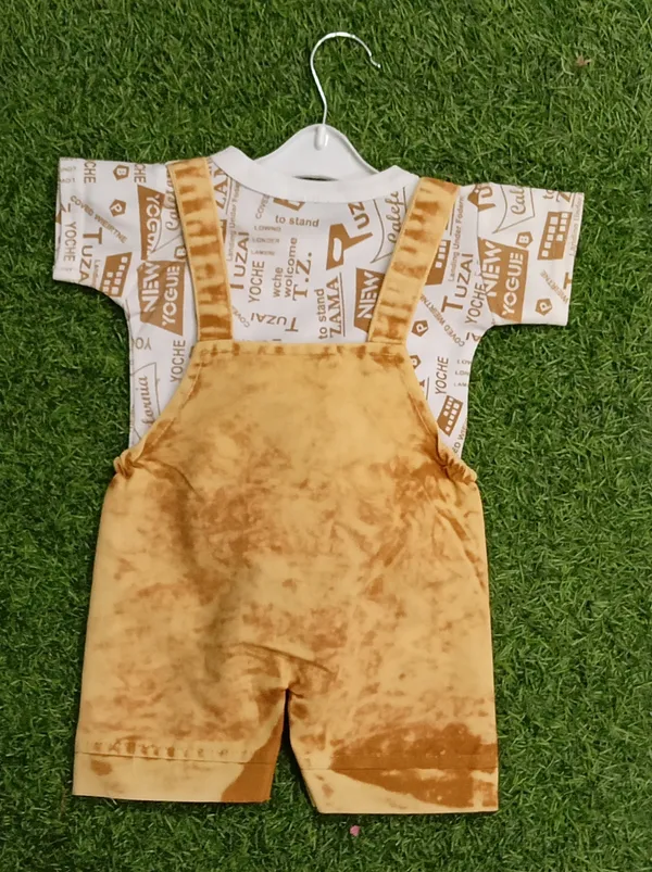 Brown_Denim_Printed_Dungaree_For_Baby_Boys_&_Baby_Girls