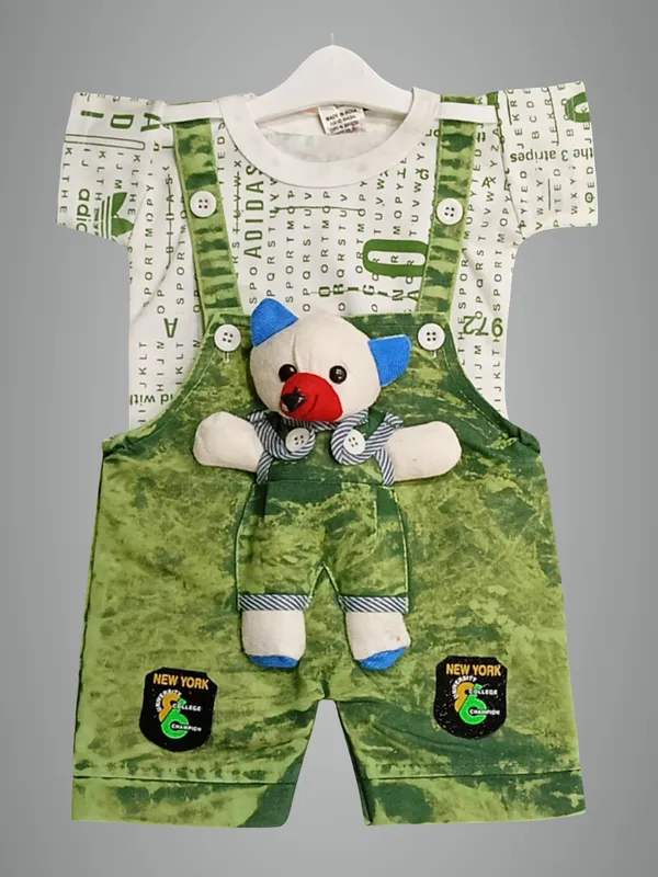 Green_Denim_Printed_Dungaree_For_Baby_Boys_&_Baby_Girls