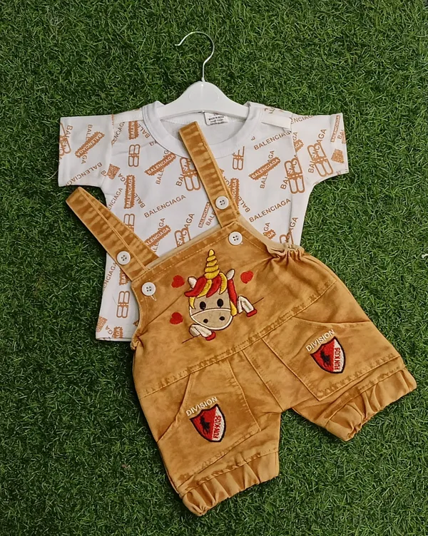 Beige_Denim_Printed_Dungaree_For_Baby_Boys_&_Baby_Girls