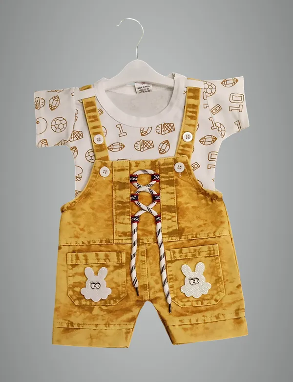 Beige_Denim_Printed_Dungaree_For_Baby_Boys_&_Baby_Girls