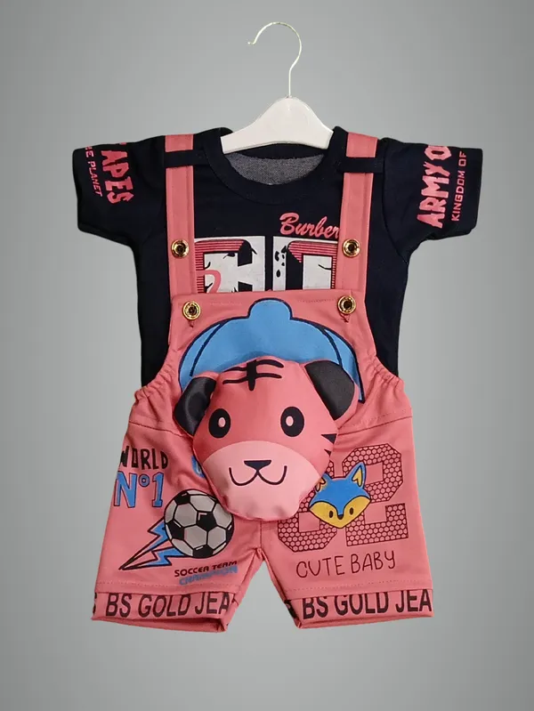 Pink_Polycotton_Printed_Dungaree_For_Baby_Boys_&_Baby_Girls