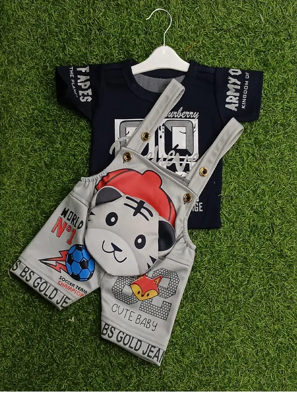 Grey_Polycotton_Printed_Dungaree_For_Baby_Boys_&_Baby_Girls