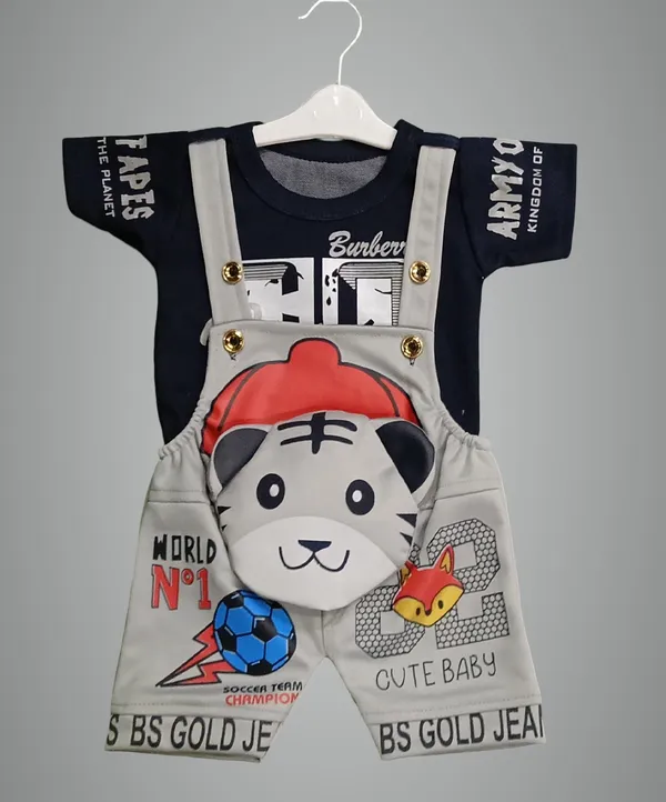 Grey_Polycotton_Printed_Dungaree_For_Baby_Boys_&_Baby_Girls