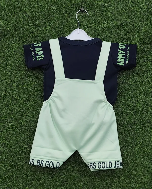 Light_Green_Polycotton_Printed_Dungaree_For_Baby_Boys_&_Baby_Girls