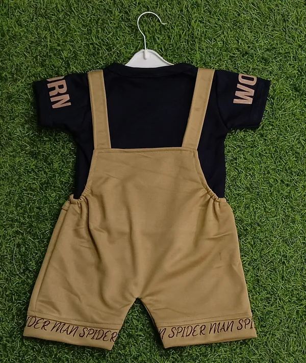 Beige_Polycotton_Printed_Dungaree_For_Baby_Boys_&_Baby_Girls